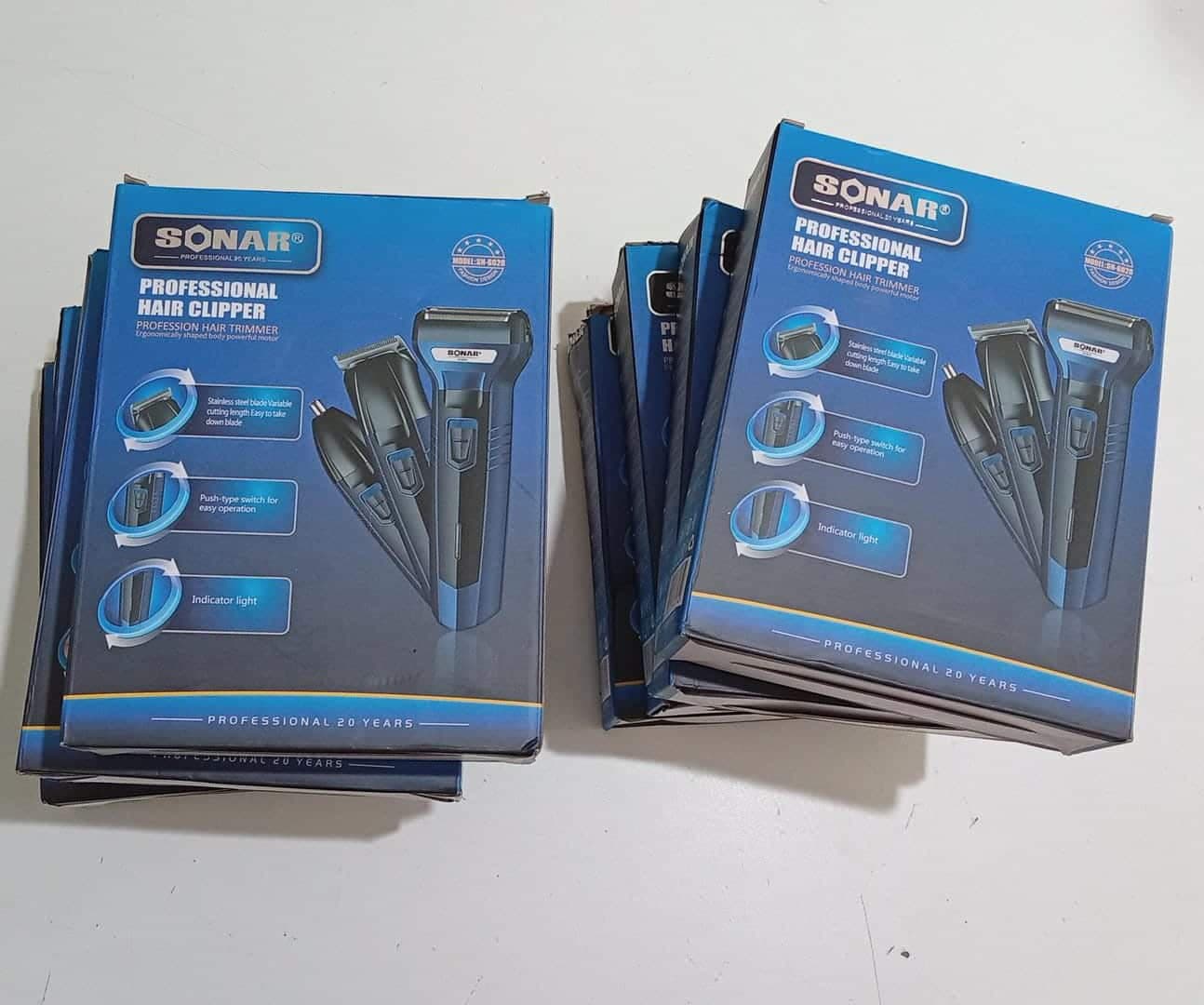 8 Afeitadoras Recortadora SONAR SN-6020 / ZW-610 3 en 1 Recargable Para Cabello Barba y Nariz — imagen 3