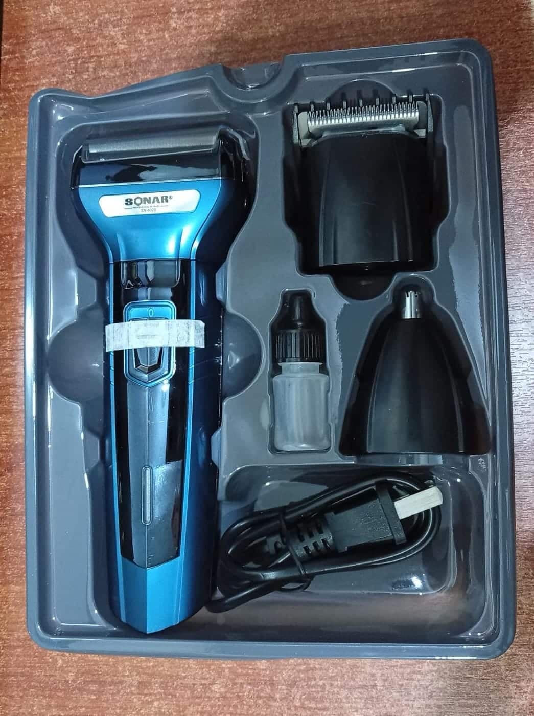 8 Afeitadoras Recortadora SONAR SN-6020 / ZW-610 3 en 1 Recargable Para Cabello Barba y Nariz — imagen 2