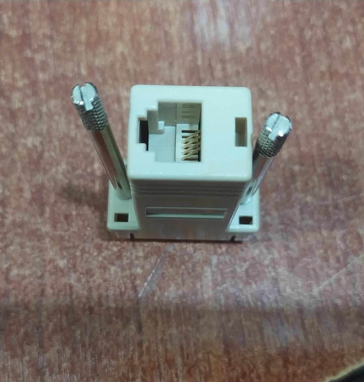 Adaptador DB9 hembra a RJ45 hembra – Modular para RS232/422/485 — imagen 3