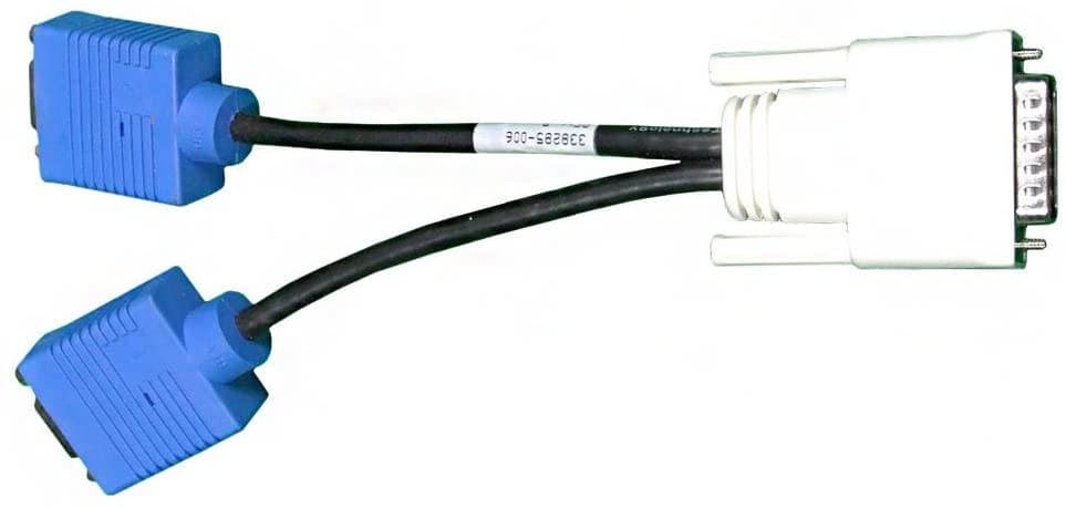 ADAPTADOR DE VIDEO SPLITTER VGA DOBLES 59-PIN DMS-HP 338285-008 REV A — imagen 1
