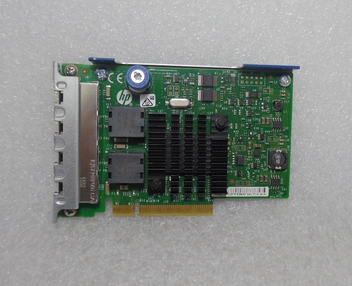 Adaptador Ethernet de cuatro puertos HP 366FLR 669280-001 665238-001 1 GB — imagen 1