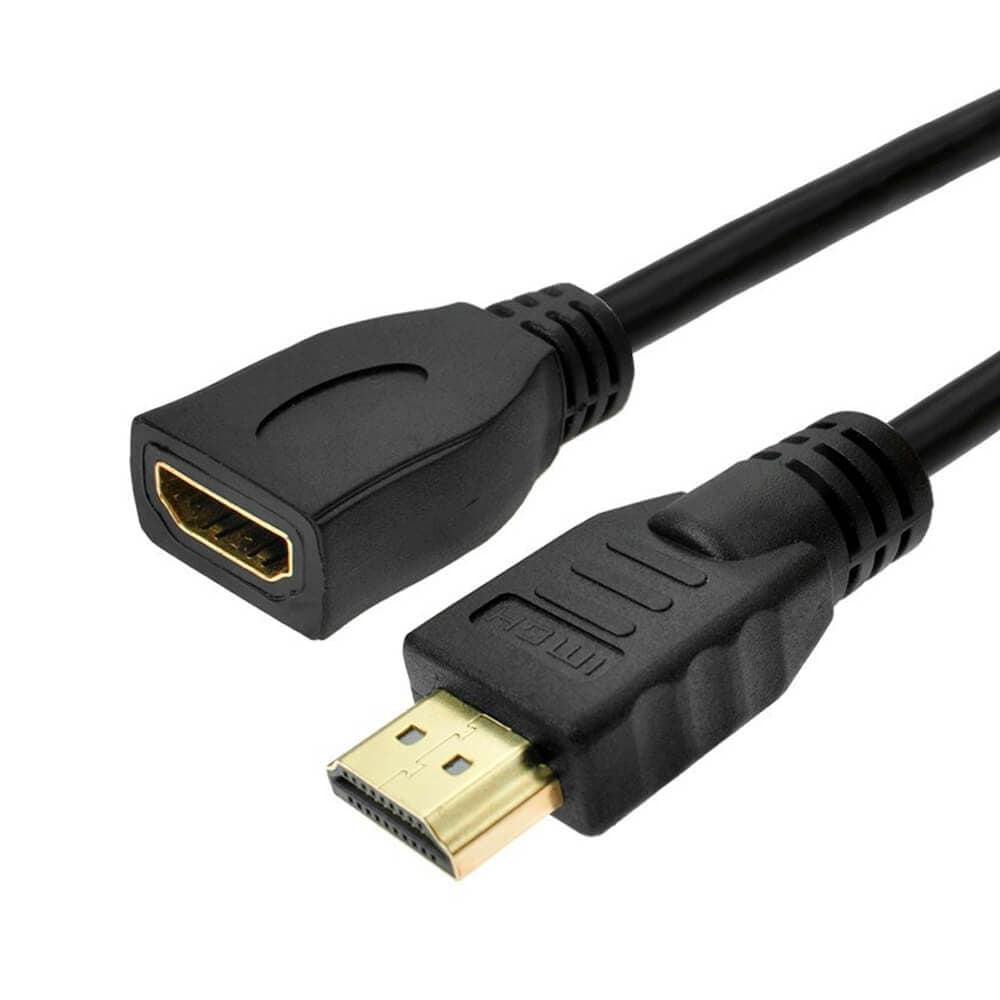 Adaptador | HDMI Macho a HDMI Hembra | 30V | 25cm | Negro — imagen 3