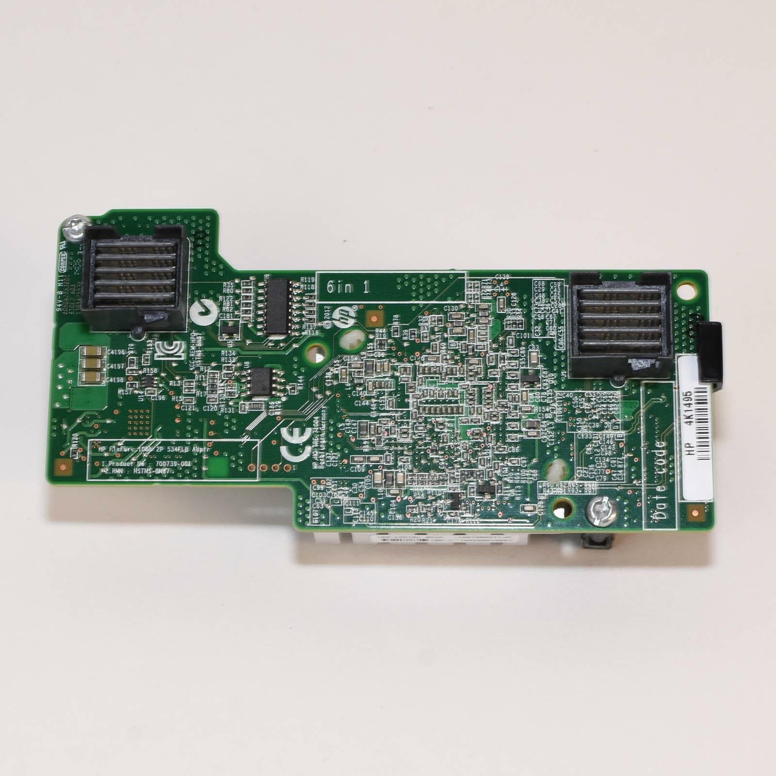 Adaptador HPE 701529-001 534FLB FlexibleLOM de 10 GB y 2 puertos NIC 700739-001 700741-B21 — imagen 2