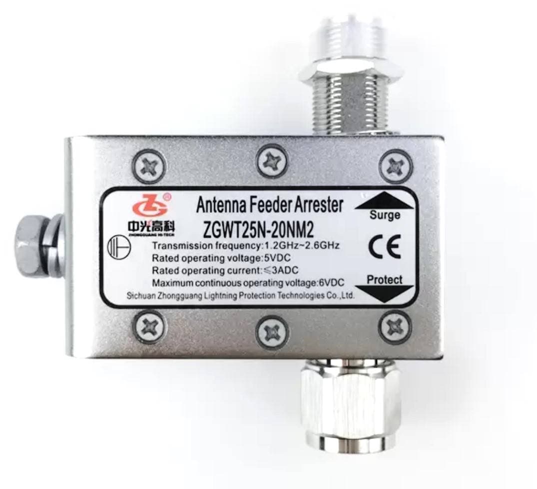ALIMENTADOR DE ANTENA GPS SURGE PARARRAYOS ZGWT 25N-20NM2 — imagen 1