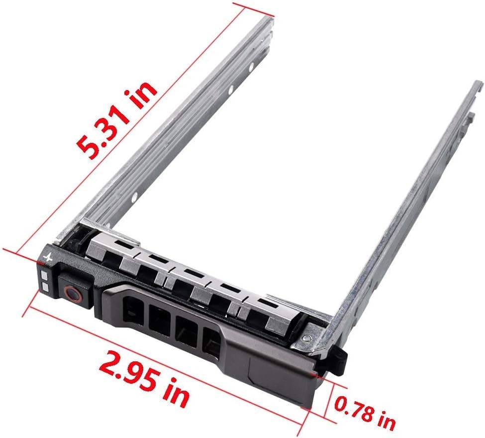 Bandeja de disco duro | 2.5" | SSD HDD | Caddy G176J 0G176J | Dell PowerEdge R720 R630 R730 R830 R930 T430 T440 T640 R720XD | Soporte para disco duro SAS SATA — imagen 5