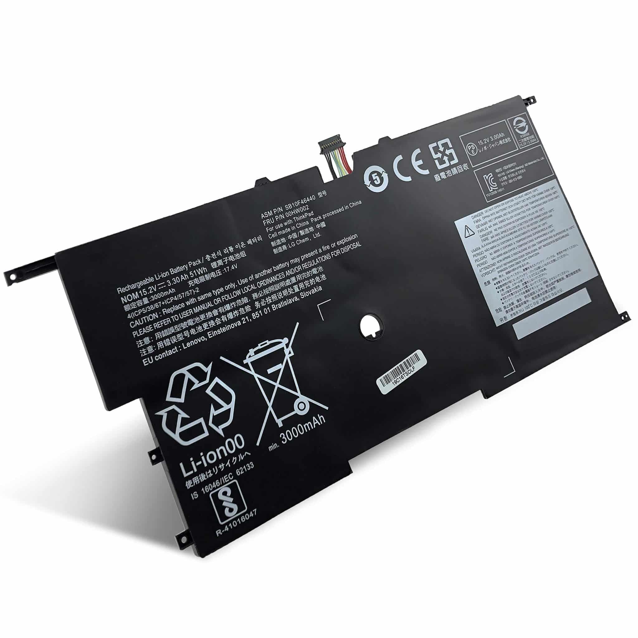 BATERÍA LENOVO 45N1700 PARA LENOVO THINKPAD 2ND X1 CARBON 13 CARBON14 — imagen 1