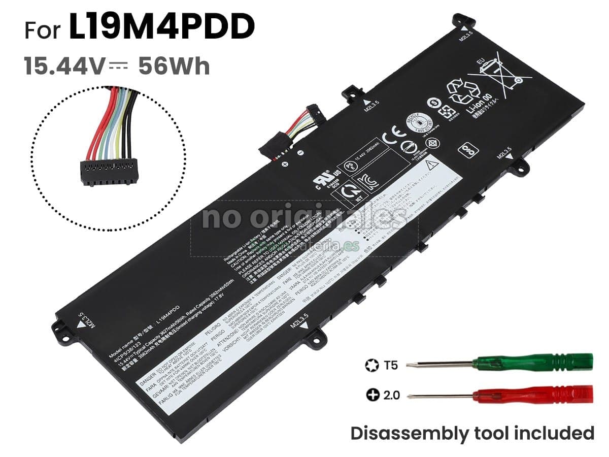 Batería Lenovo L19M4PDD | 15.4V 51Wh | ThinkPad X1 Carbon Gen 8 / Yoga C940 | Original New — imagen 1
