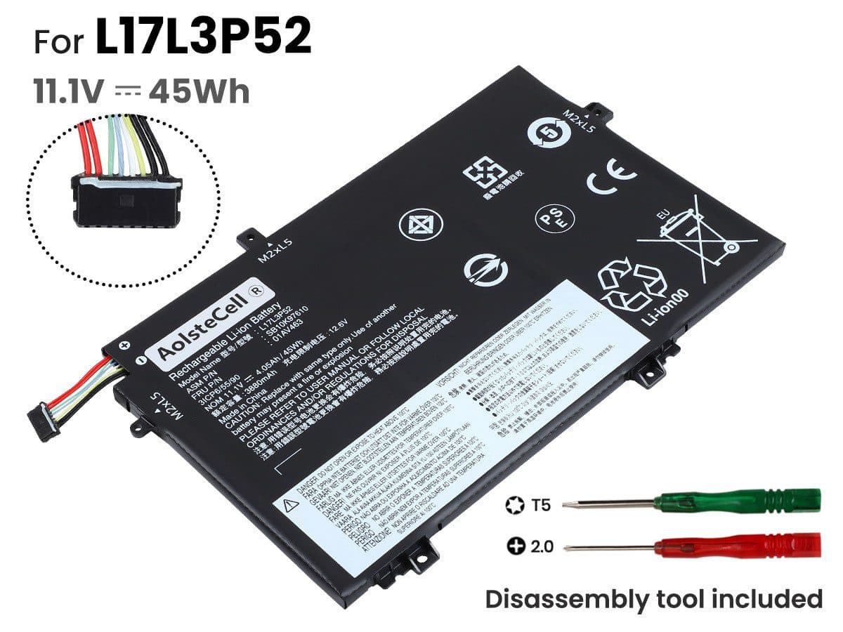 BATERIA LENOVO L480 L580 L17M3P53 01AV463 01AV464 01AV466 L17C3P52 L17M3P54 L17L3P52 INTERNA *ORIGINAL* — imagen 1