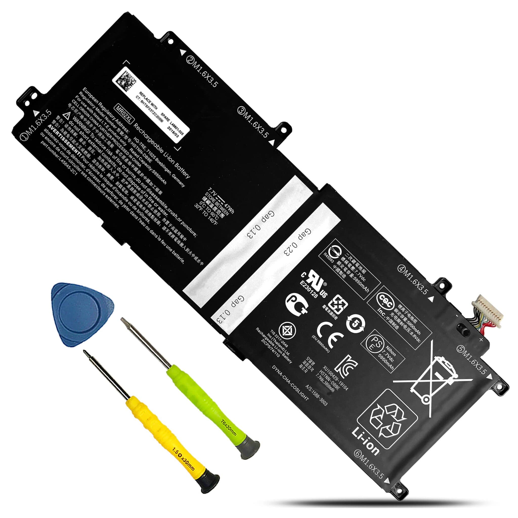 Batería HP MR02XL 47Wh 7.7V Li-Polymer para Elite X2 G4 — imagen 2
