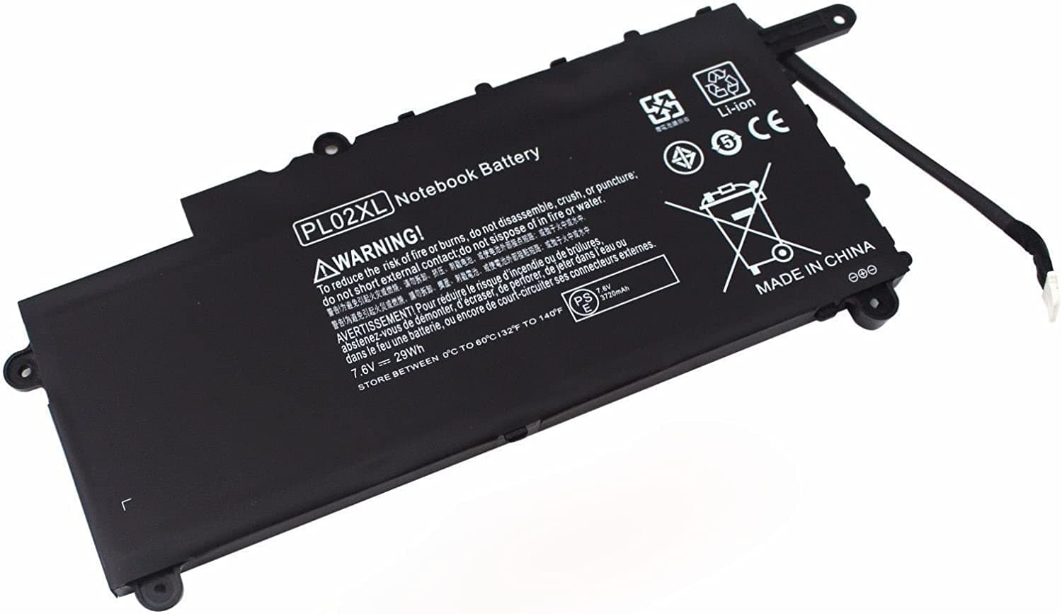 BATERÍA PARA LAPTOP HP PAVILION 11-N X360 PL02XL 29WH — imagen 2