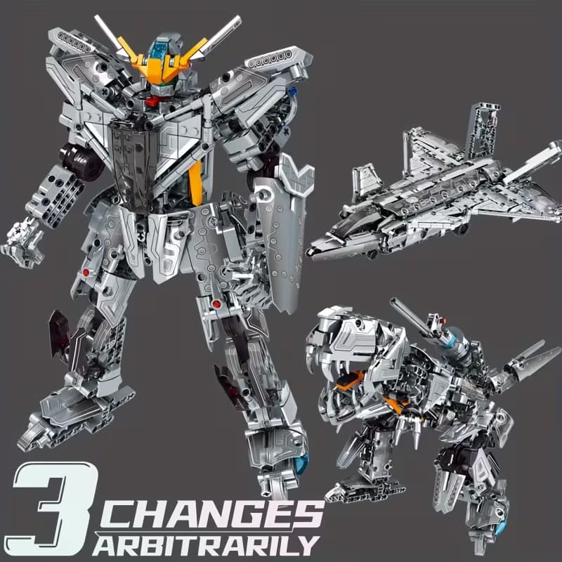 Bloques Armables RB 88034 Metamorphosis 3 en 1 Robot Avión Dinosaurio 884 Piezas — imagen 1