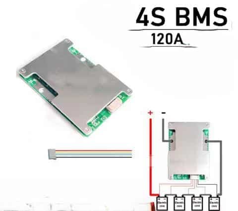 BMS Placa Protectora para Baterías de Litio LiFePO4 4S 12V 120A – Seguridad y Rendimiento Óptimo — imagen 4