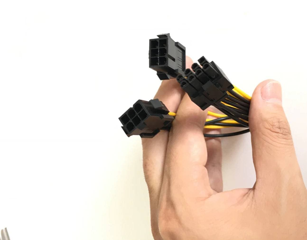 CABLE ADAPTADOR 6 PINES DUAL PCI-E PCIE 8 PINES — imagen 3