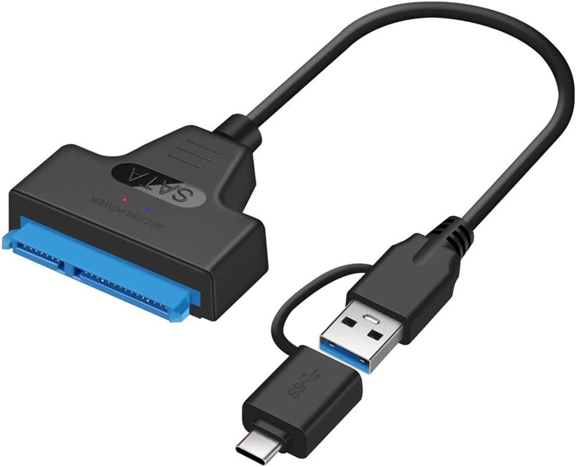 CABLE ADAPTADOR CONVERTIDOR DE SATA 2.5 A USB 3.0 Y TIPO C — imagen 1