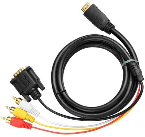 CABLE ADAPTADOR CONVERTIDOR HDMI A VGA 3 RCA 1080P HDTV — imagen 3