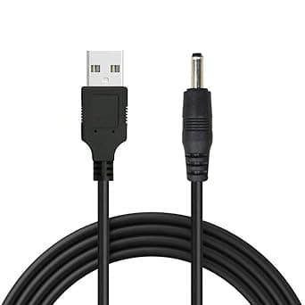 Cable alimentador | USB 2.0 tipo A macho a Mini Barril (4mm) Macho | Blanco — imagen 3
