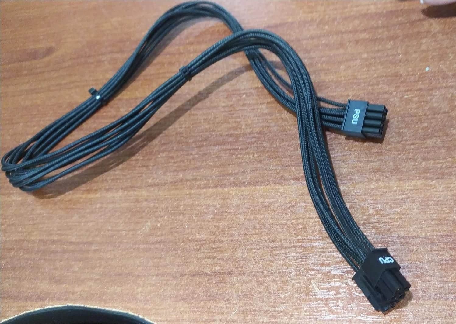 Cable alimentación PCIe 8 pines a 2×(4+4) pines – Modular – Nuevo – CPU EPS — imagen 1