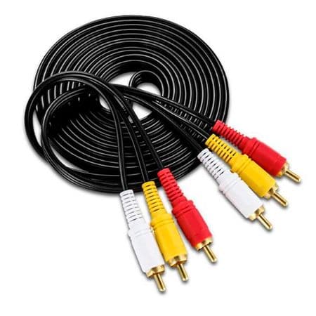 Cable Audio y Video | RCA Macho a RCA Macho 3X3 | 5 Metros — imagen 1