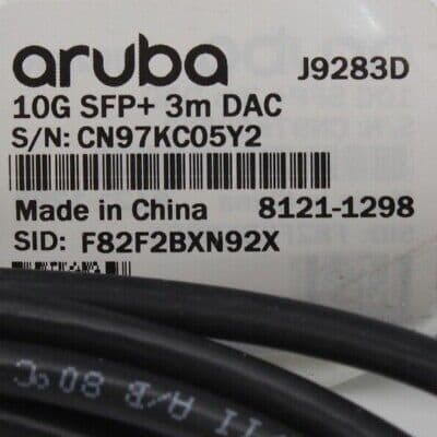 Cable DAC Aruba HPE J9283D 8121-1298 10 G SFP+ a SFP+ 3 m — imagen 4