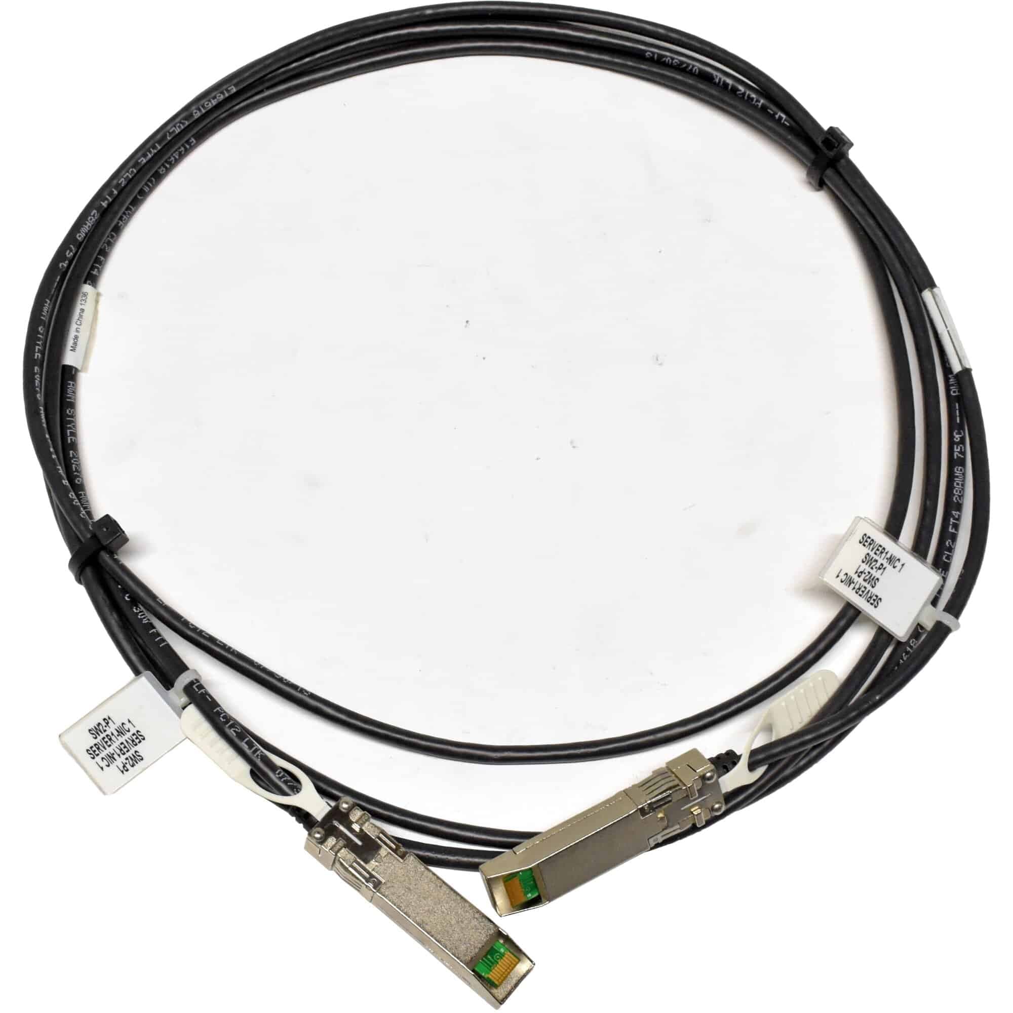 Cable DAC HP 10 GbE SFP+ a SFP+ (1 m) — 487654‑001 / SPS 487968‑001 — Seminuevo — imagen 3