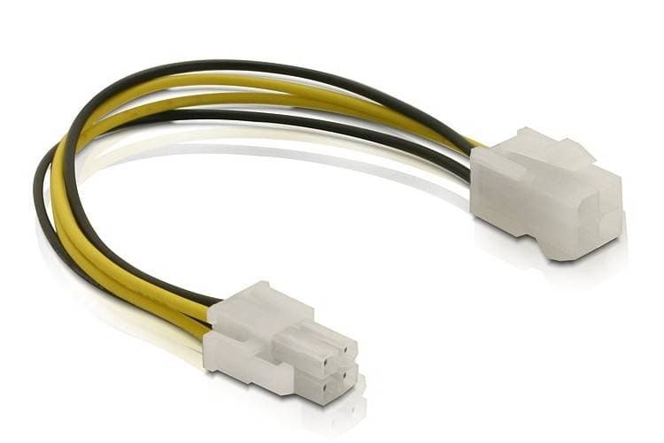 CABLE DE ALIMENTACION ATX 4 PINES MACHO A HEMBRA — imagen 3