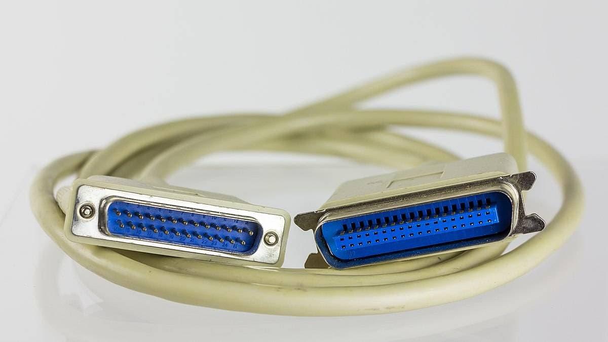 Cable de impresora LPT DB25 paralelo macho a hembra — imagen 2