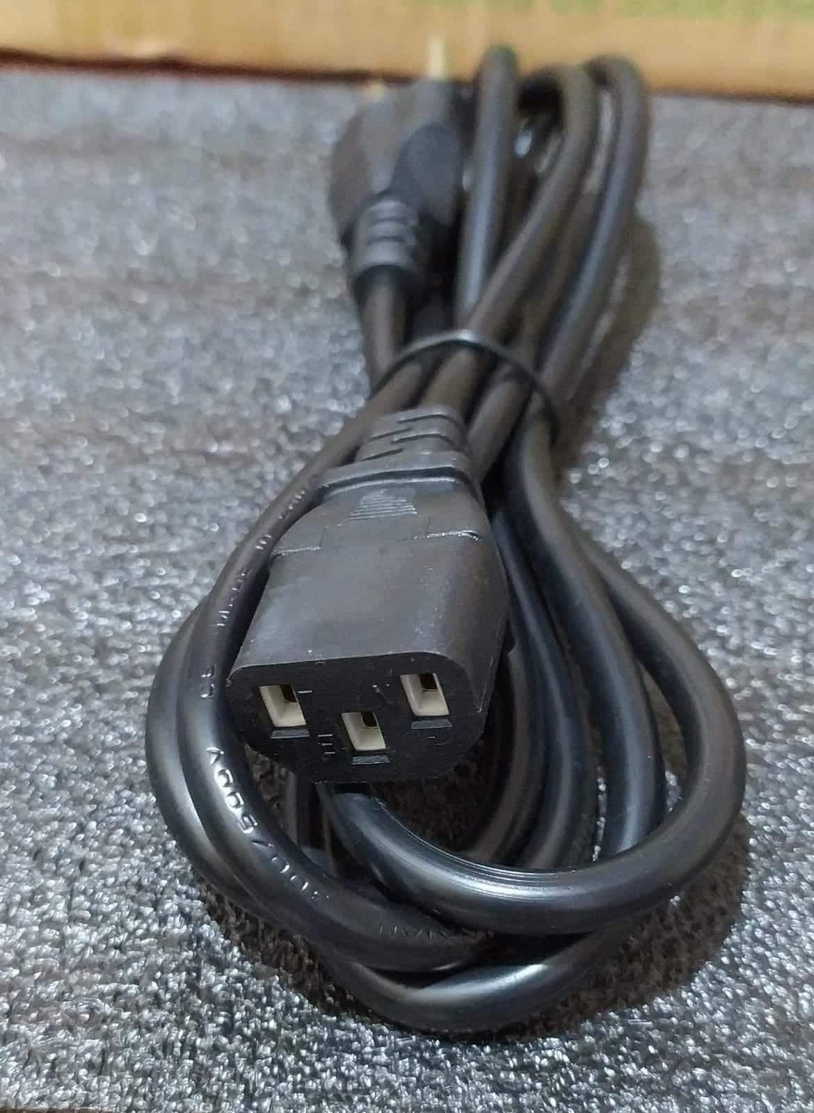 Cable de Poder 1.8m 10A 3 Clavijas para PC, Monitor y Fuente de Poder — imagen 3