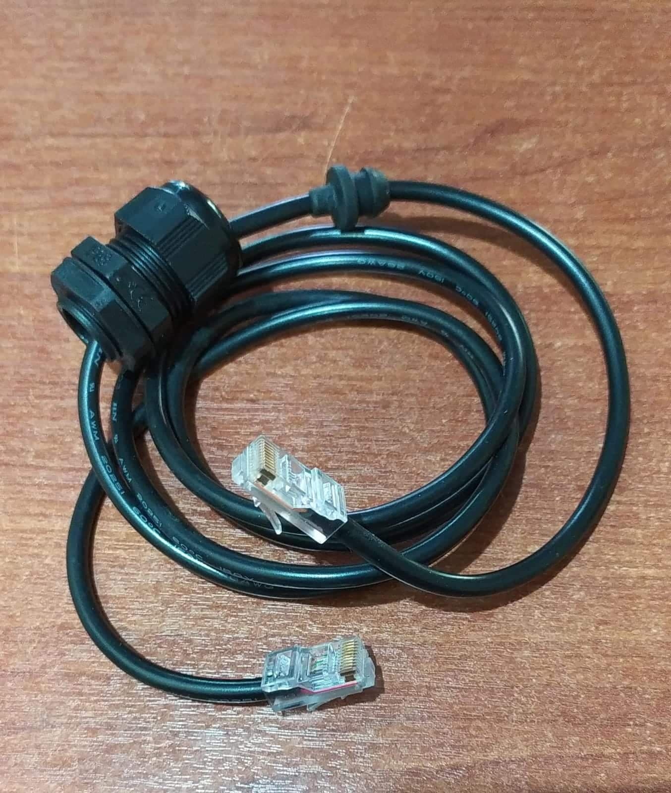 Cable Ethernet Cat6 con Prensaestopas M20 IP68 Industrial 1.30m (Nuevo) — imagen 1