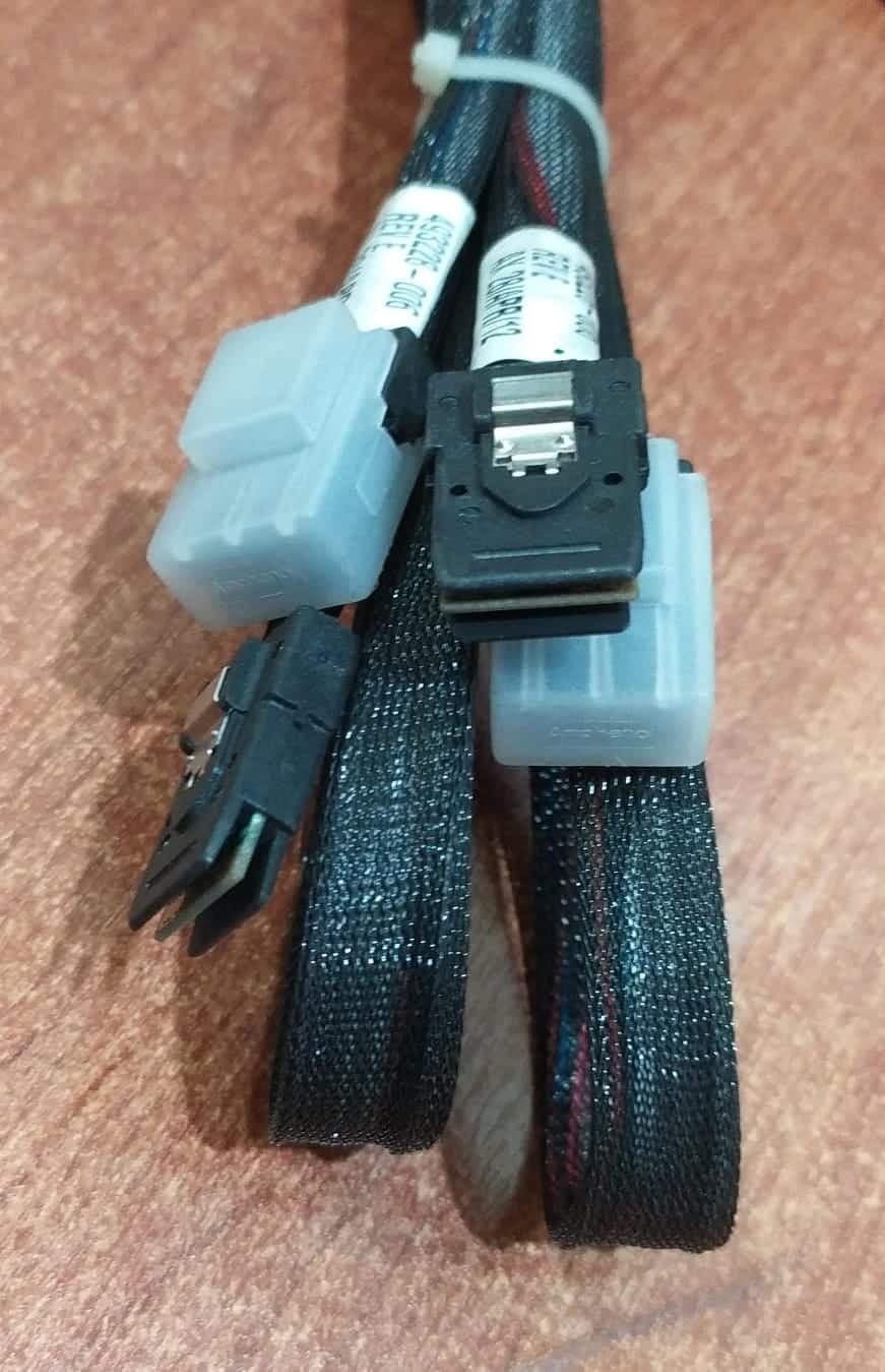 2 Cable Mini‑SAS HP 493228‑006/498426‑001 SFF‑8087 servidores ProLiant DL380 G6/G7, DL385-DL580 G7 — imagen 2