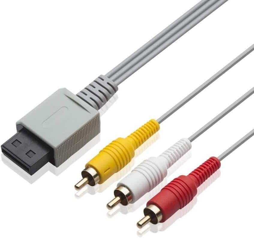 Cable para Wii | Cable AV para Wii Wii U, TENINYU de 6 pies, compuesto 3 RCA — imagen 1