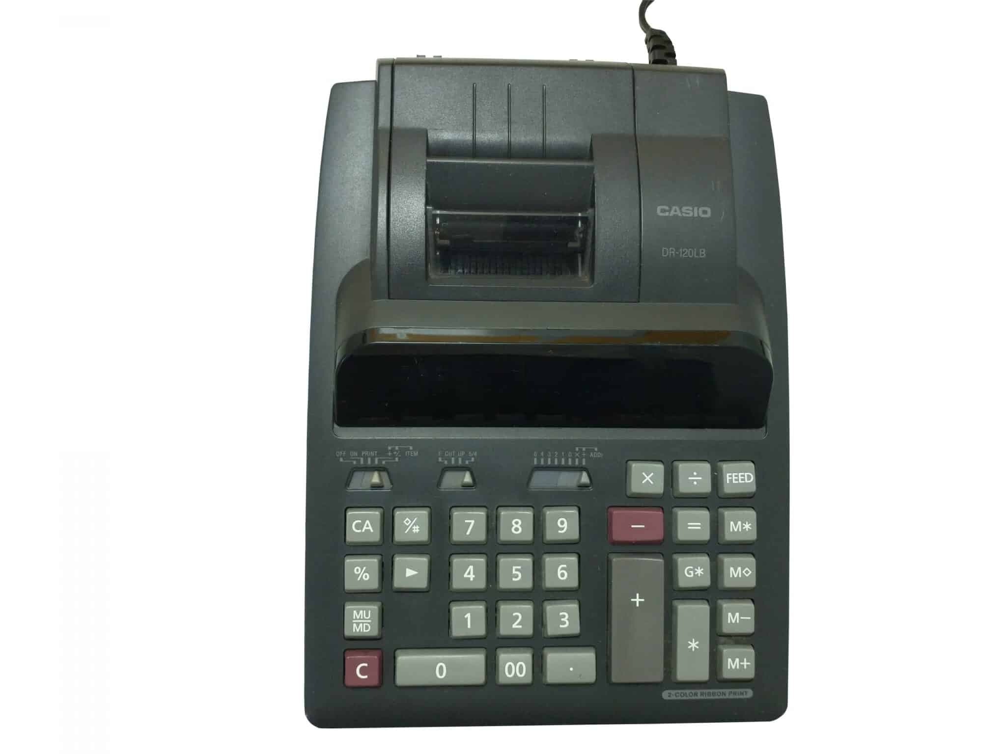 Calculadora con Impresora CASIO DR-120LB 12D 3.5 LPS (Oficina/Negocio) — imagen 2