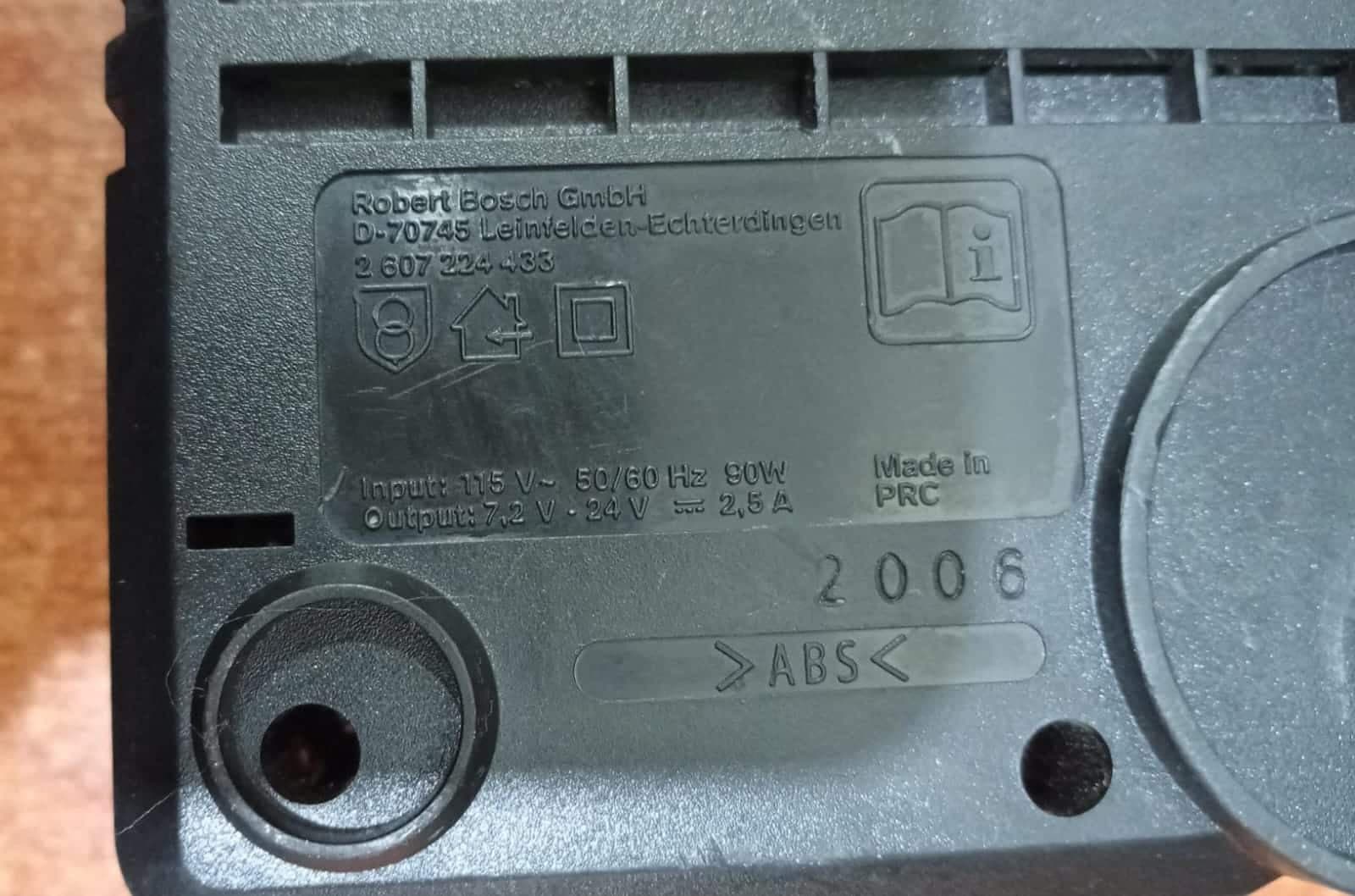 Cargador Bosch AL 2425 DV 7,2‑24 V 2,5 A Multivolt – usado (original Bosch) — imagen 4