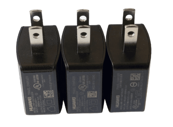 Cargador estándar Huawei HW‑050100U2W 5 V 1 A – Negro – sin cable — imagen 3