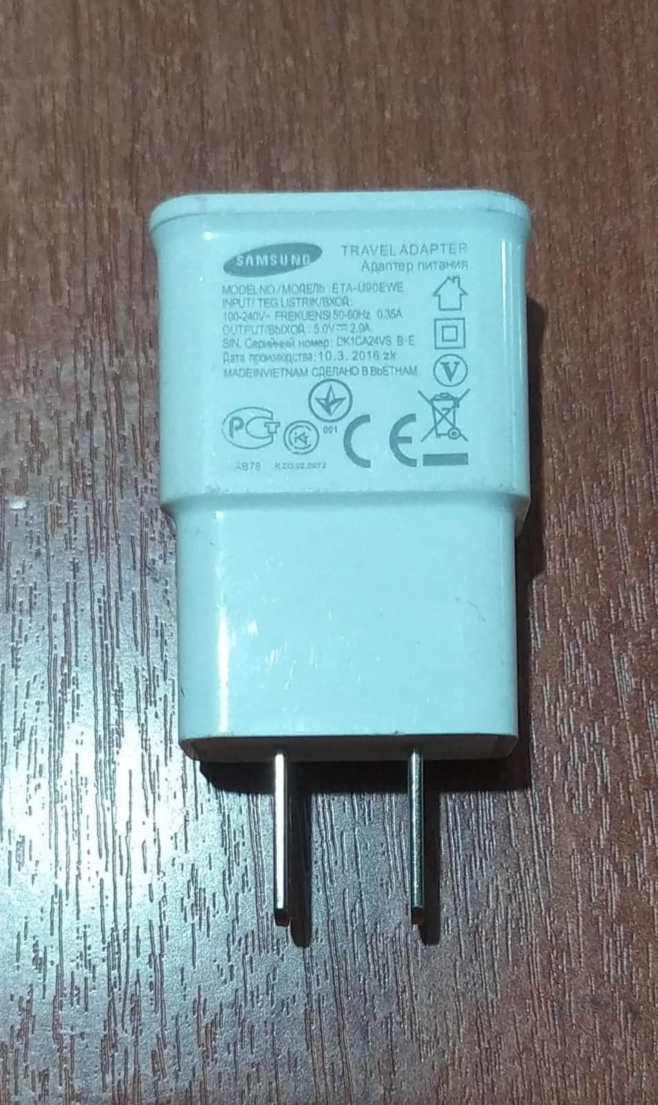 Cargador | ETA-U90EWE | SAMSUNG | 5V 2A | Travel Adapter | Wall Charger — imagen 1