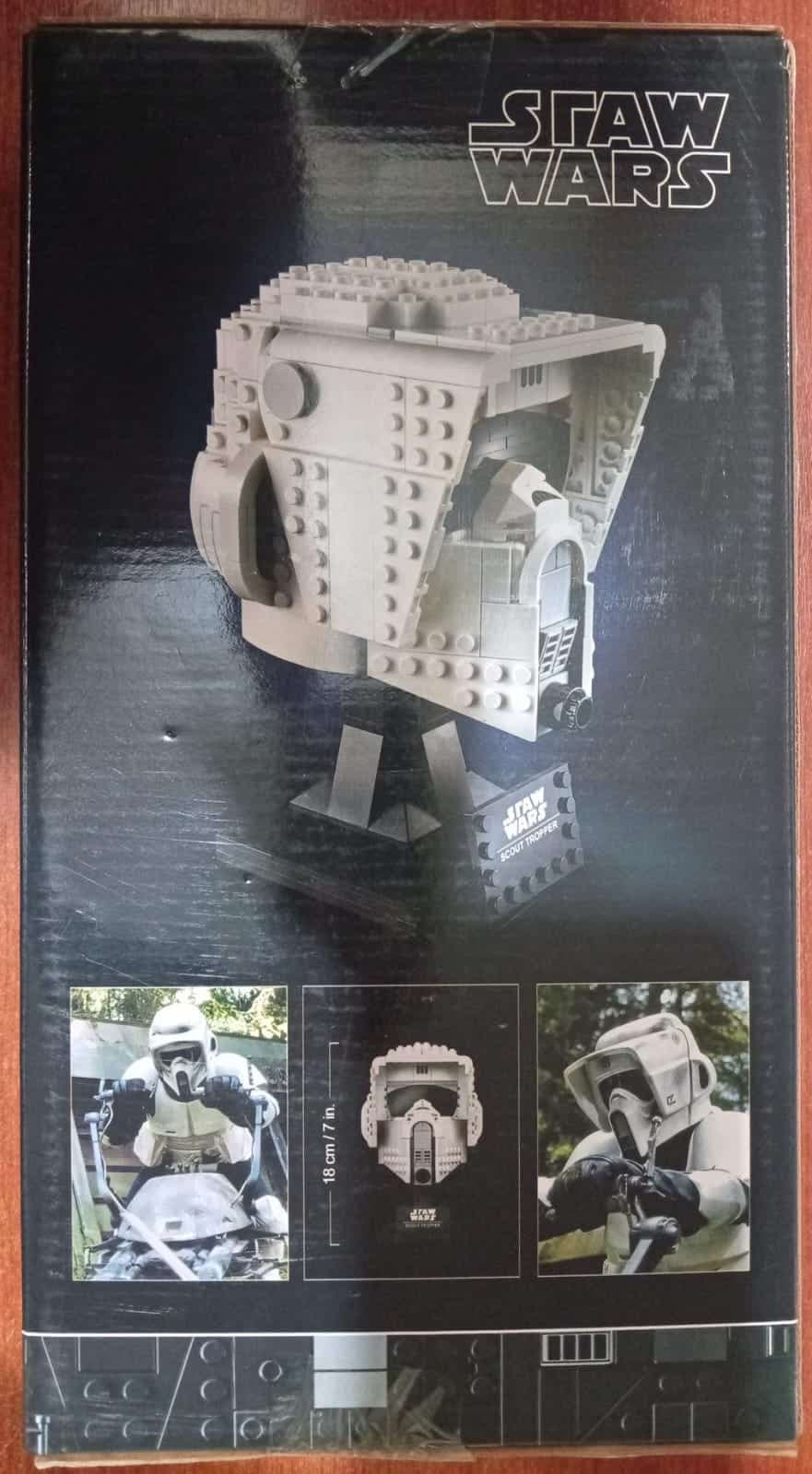 Casco Scout Trooper Star Wars armable tipo Lego 471 Piezas 18cm (Modelo: 99030) — imagen 3