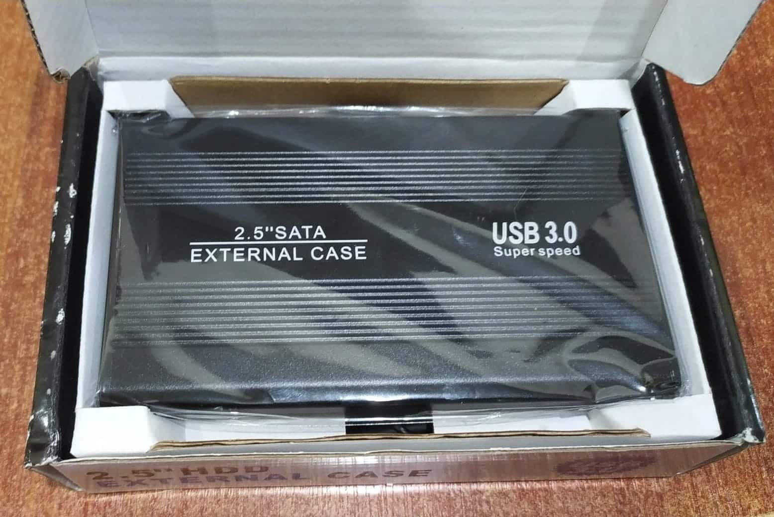 Case (ESTUCHE EXTERNO) USB 3.0 SuperSpeed 2.5″ SATA HDD/SSD CASE (Plug‑and‑Play) — imagen 1