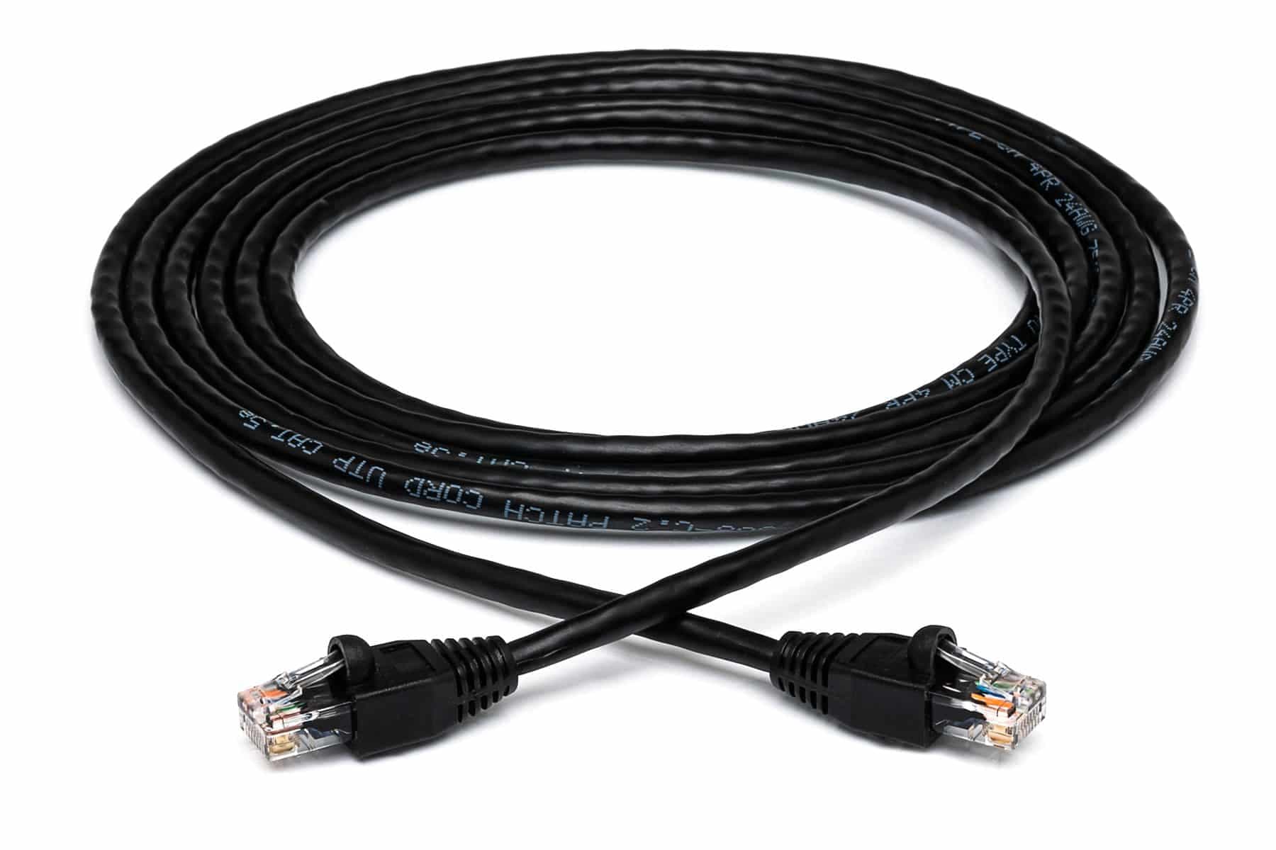 Cat 5e Cable | 2 metros | color negro — imagen 1