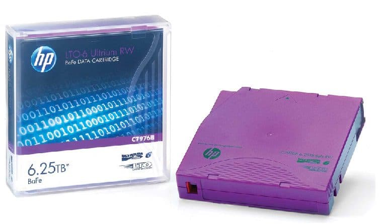 Cinta / Cartucho de Datos HP LTO Ultrium 6 RW C7976A - 2.5TB / 6.25TB — imagen 2