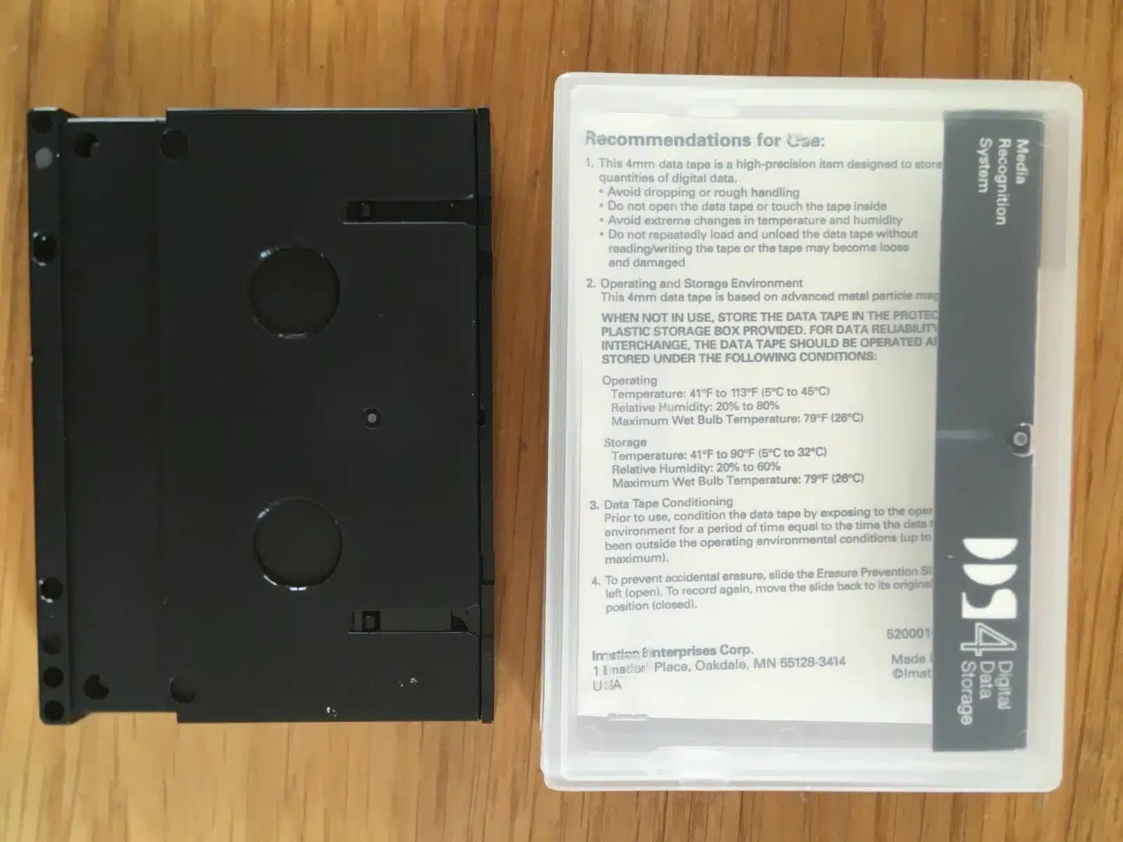 Cinta de Datos 4 mm Imation DDS-150 40 GB / 20 GB (MRS) | Compatible DDS-4 / DAT72 — imagen 4