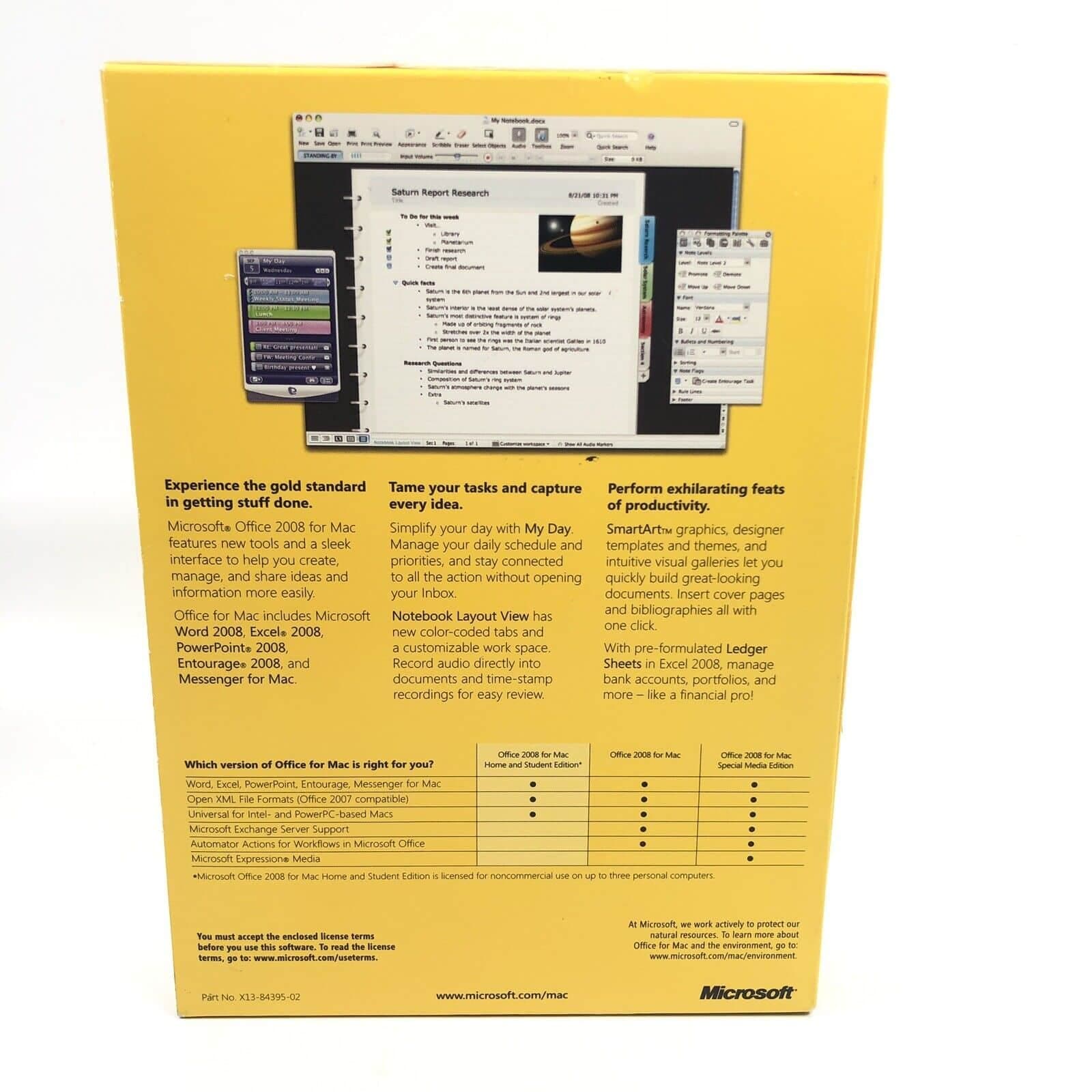 COLECCIONABLE: microsoft office mac 2008 | Sellado , Nuevo — imagen 2