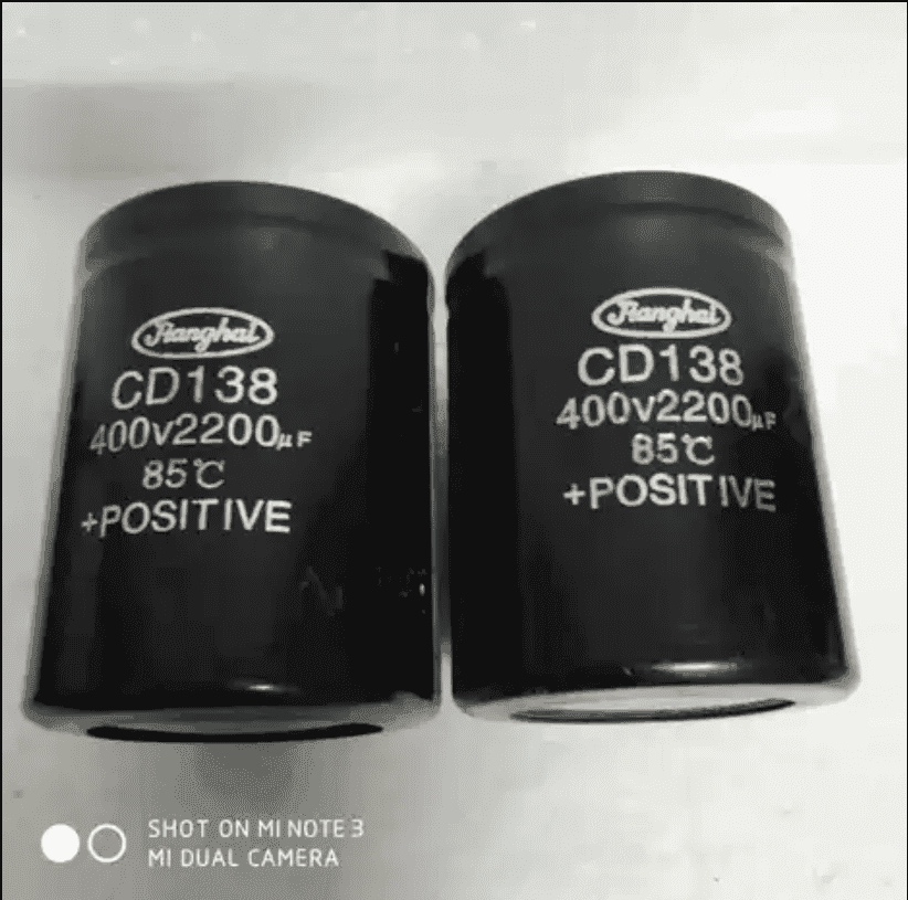 Condensador | Jianghai | CD138 | 400v 2200µF | 85°C | +positive — imagen 3