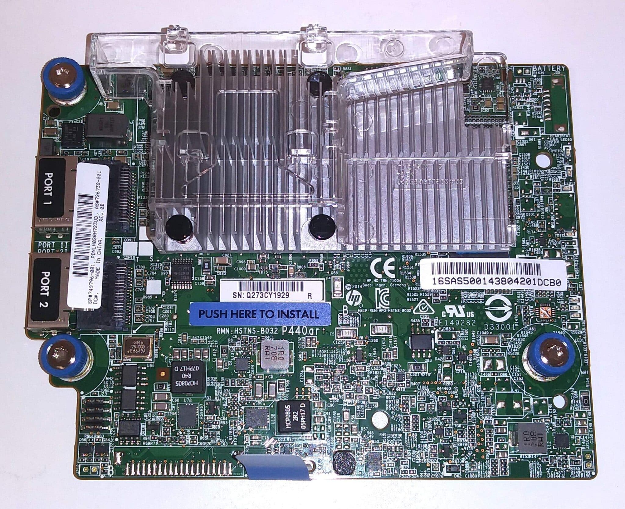 Controlador HPE Smart Array P440ar/2 GB FBWC SAS 12 Gb – Dual‑Port (Gen9) | Controladora — imagen 2