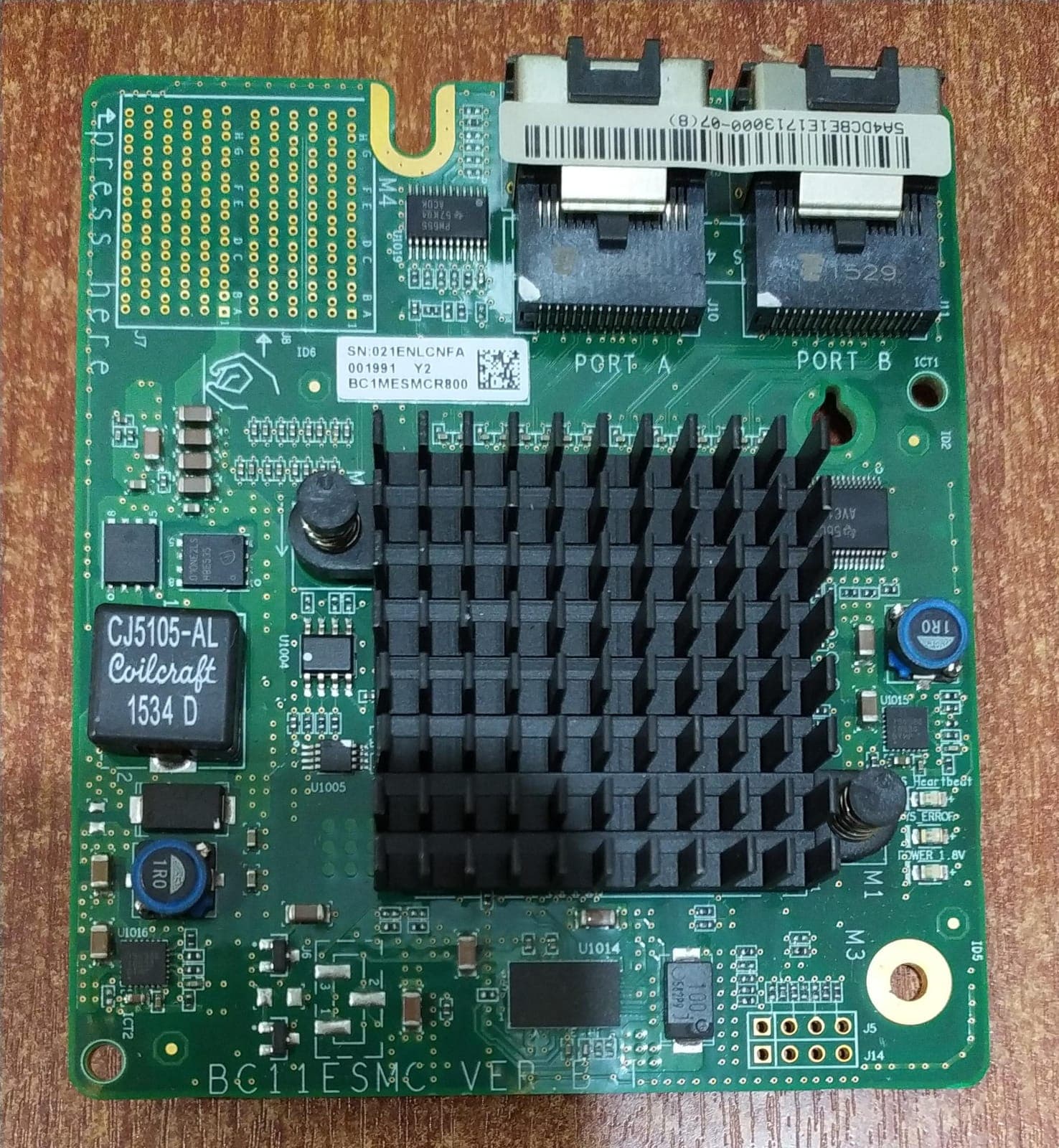Controlador RAID Mezzanine HUAWEI BC11ESMC – 2 Puertos SAS/SATA – para RH2285/RH2288 — imagen 1