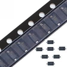 Diodo SMD ZENER | SOD-123 | BZT52C11 WG - BZT52C12 WH - BZT52C13 WI - BZT52C15 WJ - BZT52C16 WK | 10 unidades — imagen 1