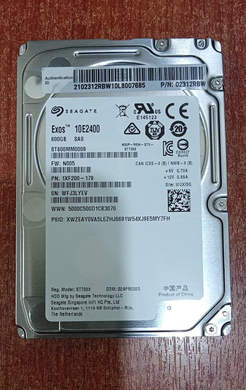 Disco Duro Enterprise Seagate Exos 10E2400 600GB SAS 12Gb/s 10K RPM – ST600MM0009 (Nuevo) — imagen 1