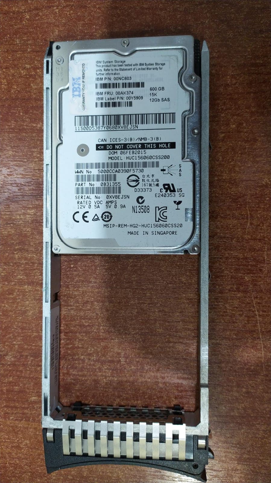 DISCO DURO HGST HUC156060CSS200 600GB 15K 12GB SAS PARA SERVIDORES ENTERPRISE — imagen 1