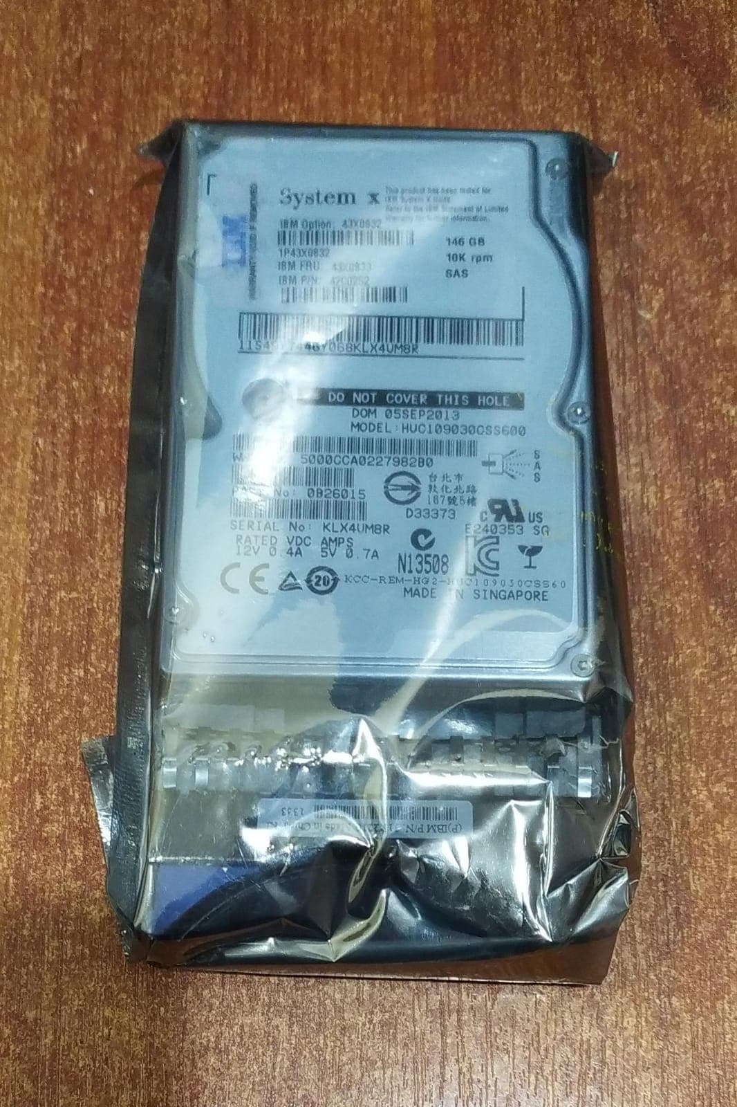 DISCO DURO HGST Ultrastar HUC109030CSS600 146GB SAS 10K 64 MB – Enterprise 2.5″ — imagen 1