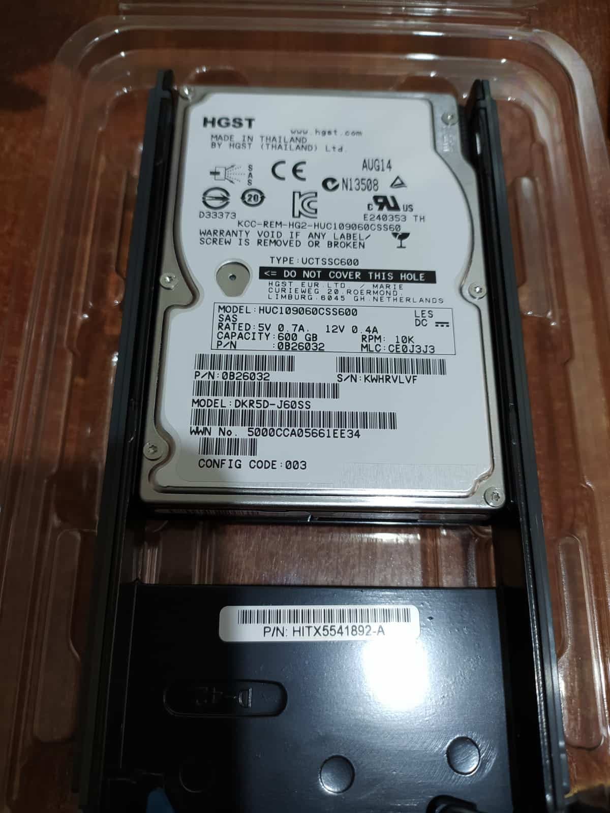 Disco Duro | HUC1090060CSS600 | HGST | SAS | 600GB | RPM: 10K | HDD (Hard Disk Drive) — imagen 4