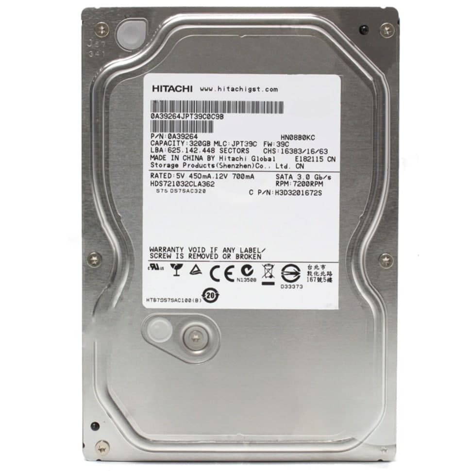 Disco Duro Interno Hitachi HDS721032CLA362 – 320 GB (Seminuevo) — imagen 1