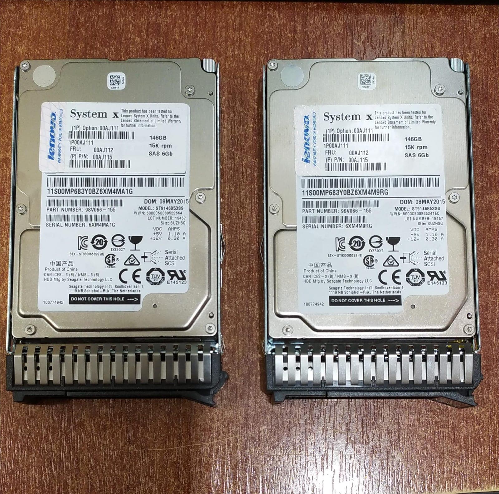 DISCO DURO SAS SEAGATE ST9146853SS 146GB 15K RPM CON BANDEJA FRU 00AJ112 PARA SERVIDORES — imagen 3